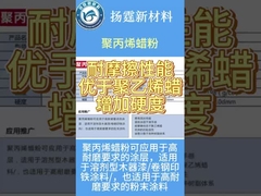 Des cireuses micronisées durables, sans odeur, en poudre de polypropylène multifonctionnelle.