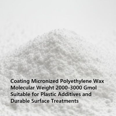 Revêtement de cire de polyéthylène micronisée, poids moléculaire 2000-3000 g/mol, adapté aux additifs plastiques et aux traitements de surface durables