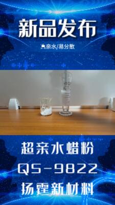 Cire micro-poudre hydrophile, utilisée dans les encres à base d'eau