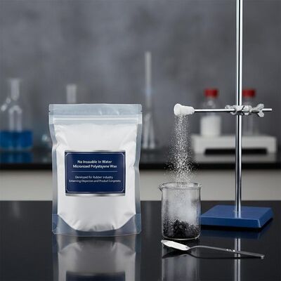 Cire de polyéthylène micronisée insoluble dans l'eau, développée pour l'industrie du caoutchouc, améliorant la dispersion et la longévité du produit